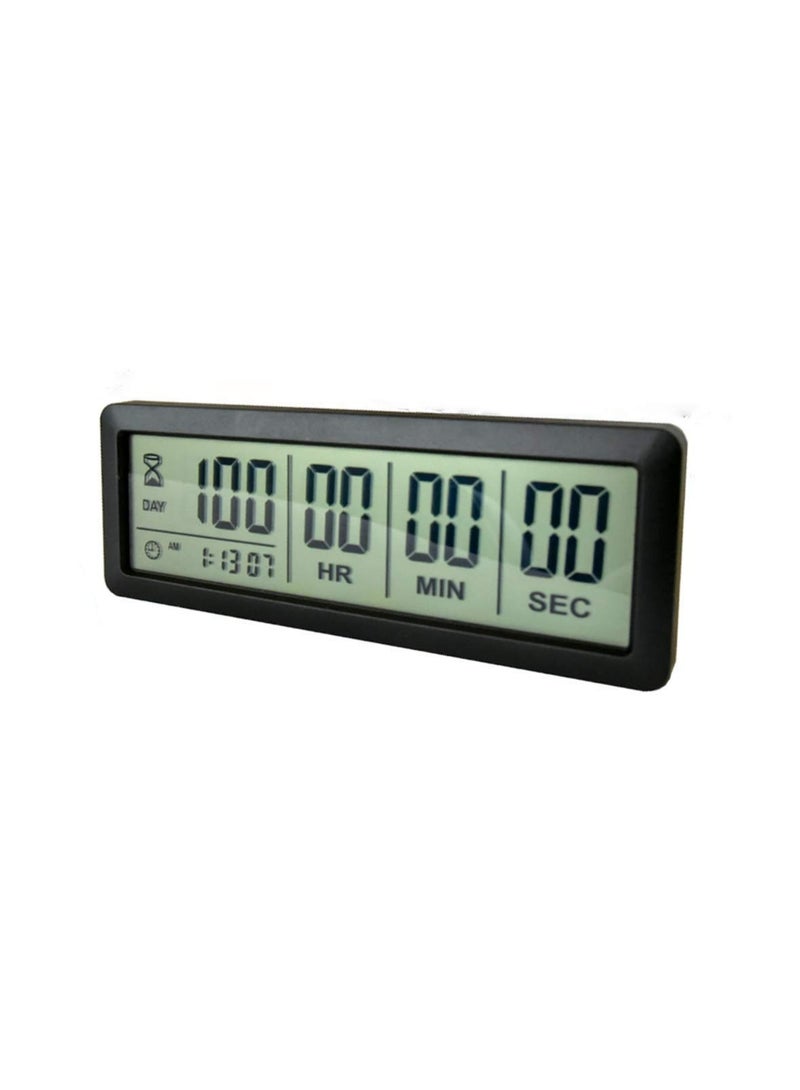 KISSUN Digital 999 days countdown timer display time for Retirement Vacation Exam Wedding lab kitchen Project meeting(batteries included)/black - Image 1